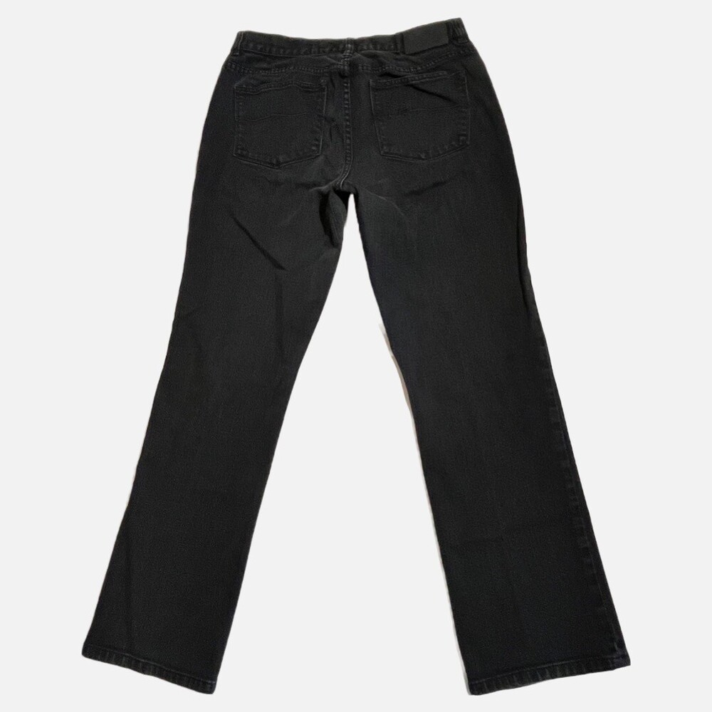Vintage Ralph Lauren Jeans Womens 8 Denim Black Straight Leg 29” Waist